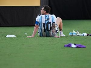 梅西国家队生涯最后一战是世界杯决赛获亚军，决赛后两天做出决定